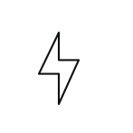 drone icon lightning